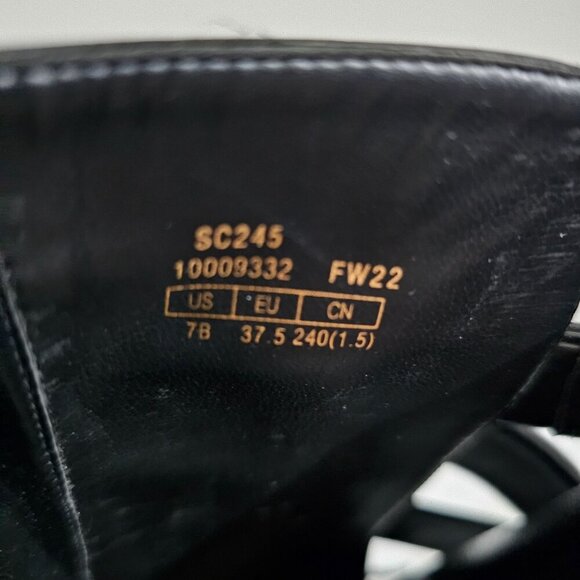 NEW Stuart Weitzman Luxering Moto Boot Womens 7 Black Leather Biker Designer - Picture 13 of 14